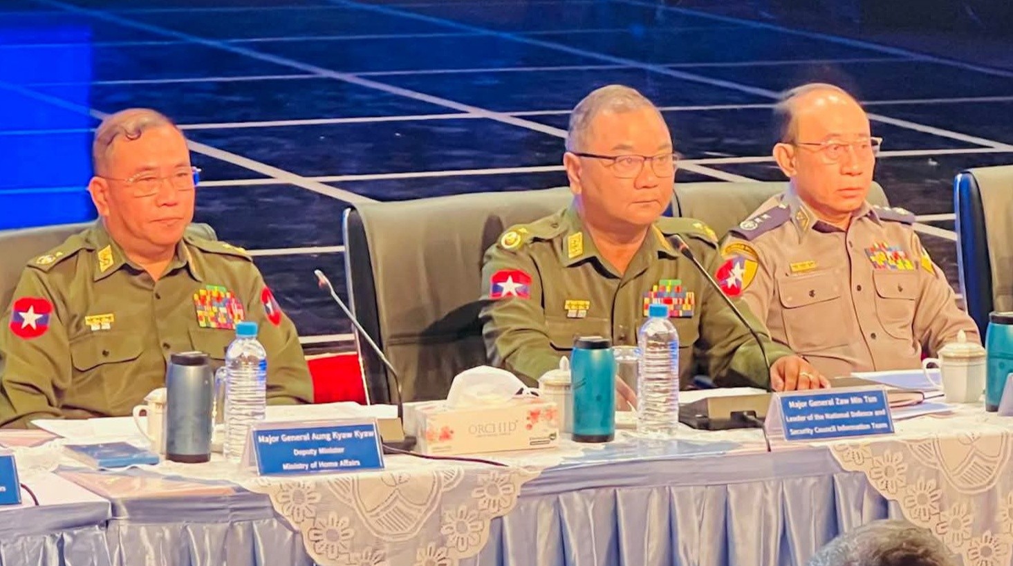 အွန်လိုင်းလိမ်လည်မှုနဲ့ လောင်းကစားမှုတွေကို ရေဆုံးရေဖျား လိုက်လံနှိမ်နင်း သွားမယ်လို့ စစ်ကောင်စီပြောခွင့် ရ ဗိုလ်ချုပ် ဇော်မင်းထွန်း ပြော