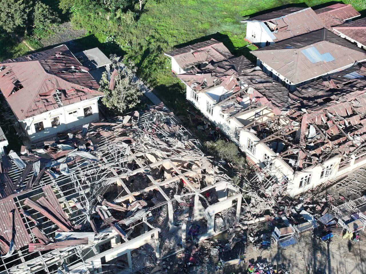 ရခိုင်ပြည်နယ်၊ မြောက်ဦးဆေးရုံ ဗုံးကြဲတိုက်ခိုက်တာဟာ တော်လှန်ရေးတပ်ဖွဲ့တွေရှိနေတာလို့ စစ်တပ်ပြော