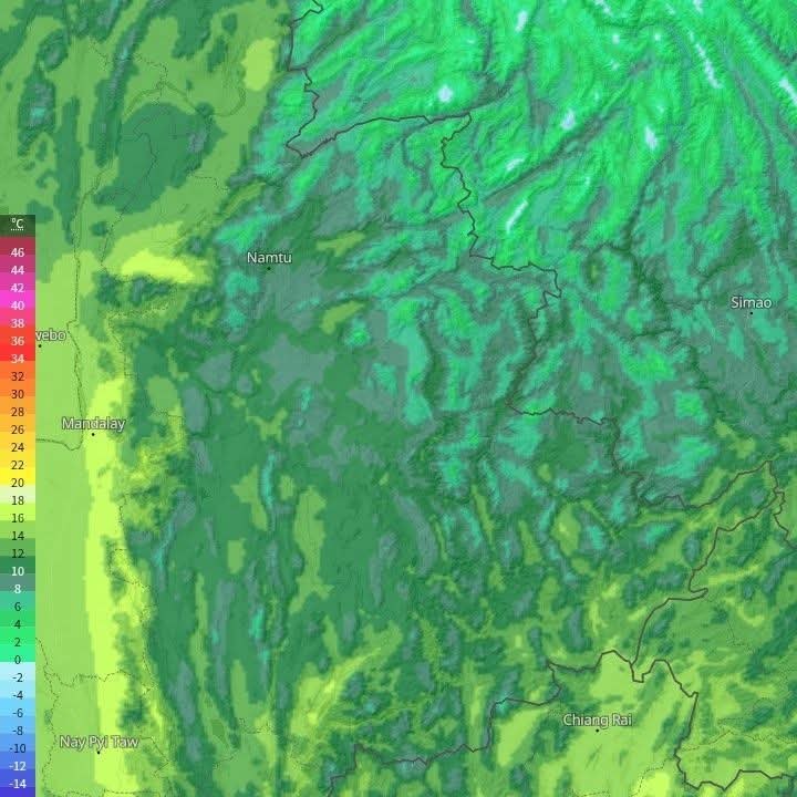 သျှမ်း-ကယားအပါအဝင် အခြားတိုင်းနဲ့ပြည်နယ်တွေမှာ လက်ရှိအေးတာထက် ပိုအေးမယ်လို့ ပညာရှင်တွေသတိပေး