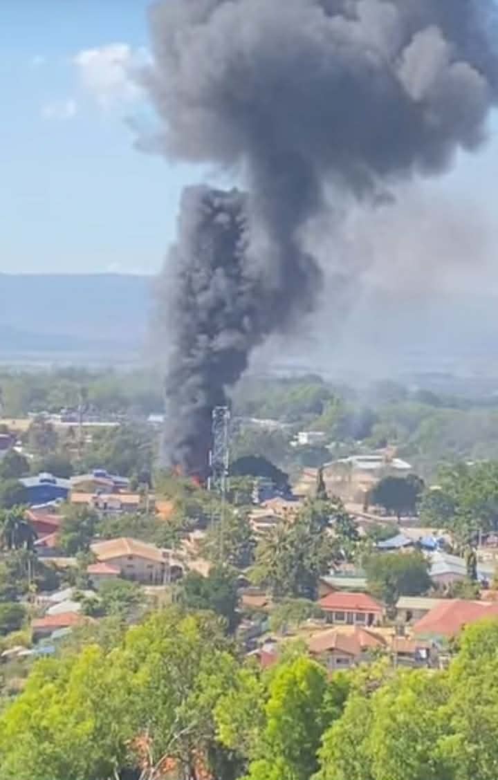 အေးသာယာ တွင် ဓါတ်ဆီဆိုင်တစ်ဆိုင်မီးလောင်မှုဖြစ်ပွား