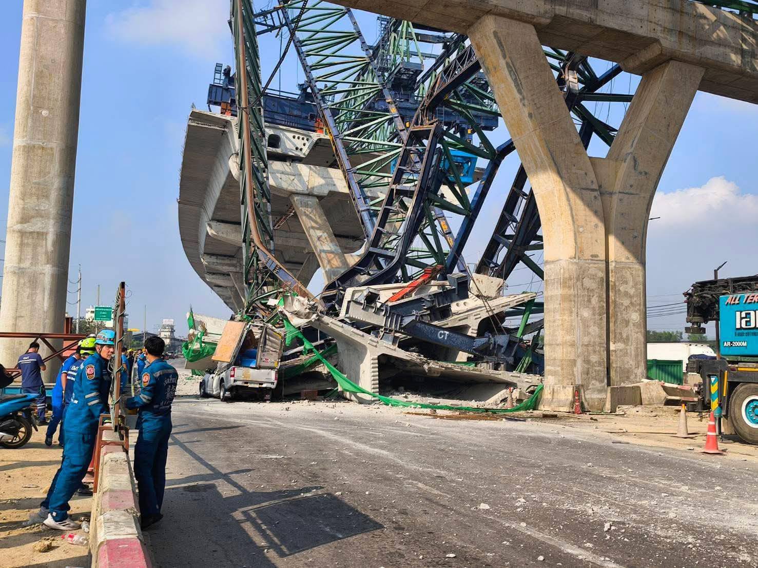 ထိုင်းနိုင်ငံ ရာမ ၂ လမ်းမှာ ဆောက်လုပ်ရေးကရိန်း ပြိုကျမှု ထပ်မံဖြစ်ပွားပြီး လူ ၂ ဦးသေဆုံး