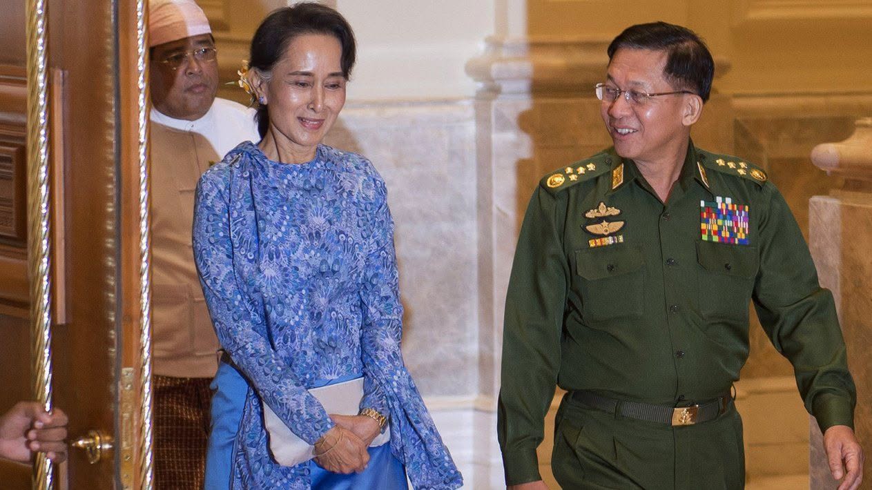 ဒေါ်အောင်ဆန်းစုကြည် လွတ်ငြိမ်းချမ်းသာခွင့်သည် “ သူမ အပေါ်သာ မူတည်တယ် ”  ဟု စစ်ခေါင်းဆောင် မင်းအောင်လှိုင်ပြော